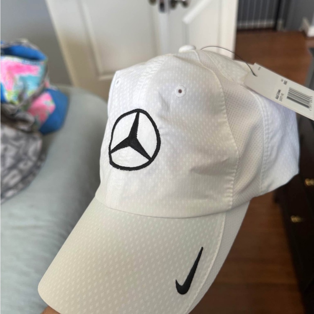 Nike White Cap with Black Logo